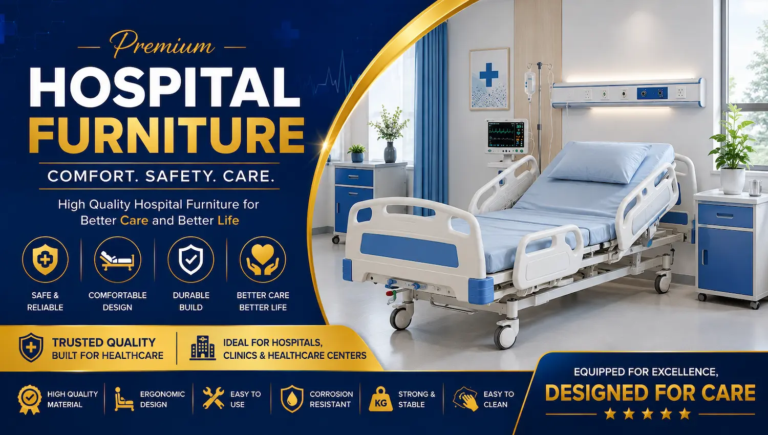 Premium Quality Hospital Furniture available at New Asia Furniture