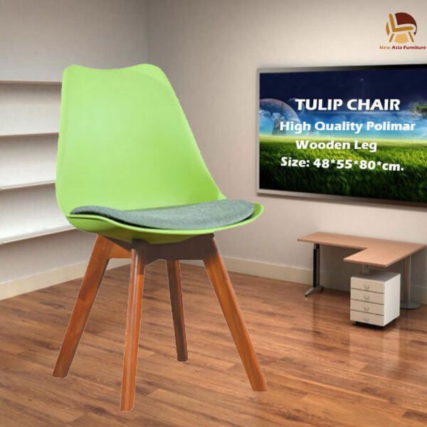 Tulip Chair AF-GR-01 - Green - Office Chair