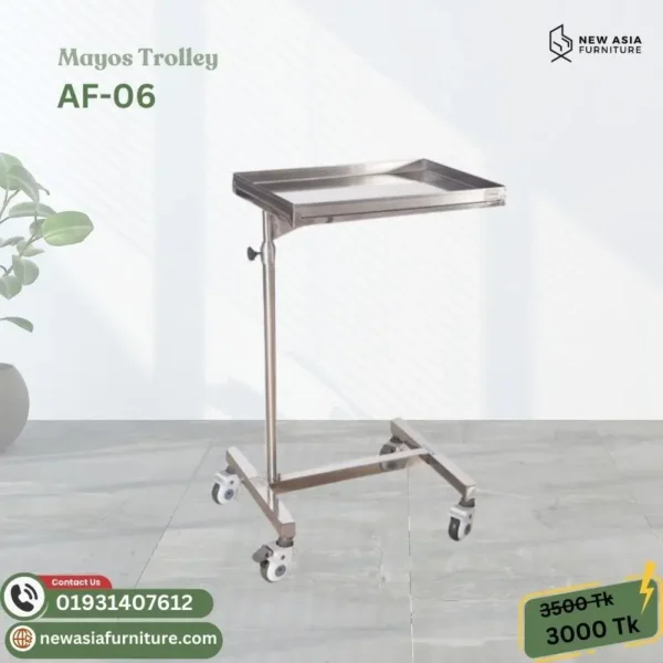 MEDICAL MAYOS TROLLEY AF-06