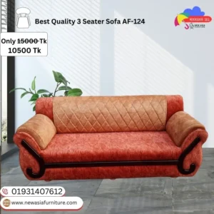 Premium Quality Belvet Kapor Sofa 3 seat AF-124