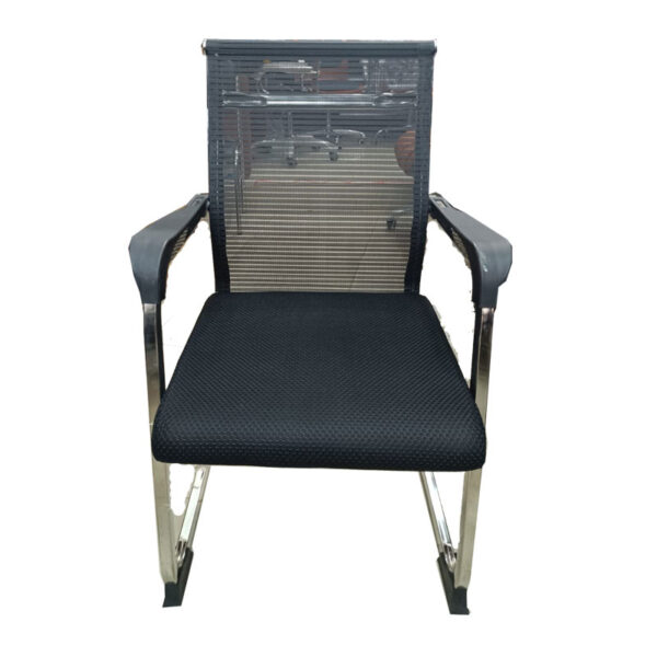 Fabric Metal Black Net Best Quality Visitor Chair, For Office AF-1003