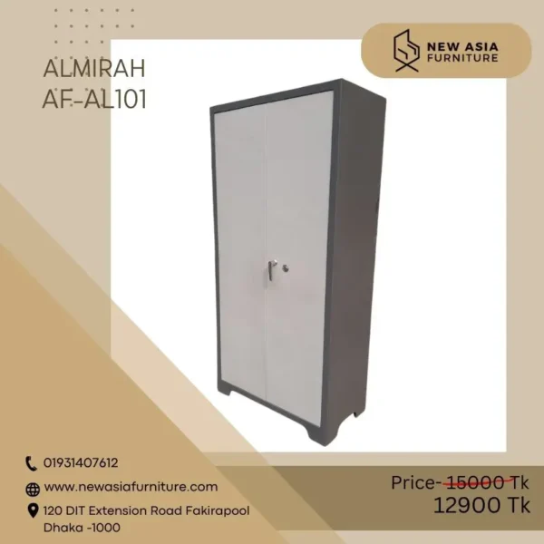 AF-AL101 Metal Classic Household Almirah - Gray