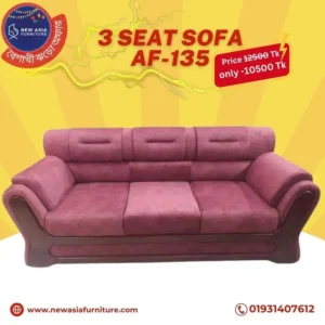Premium Quality Belvet Kapor 3 Seat Sofa AF-135