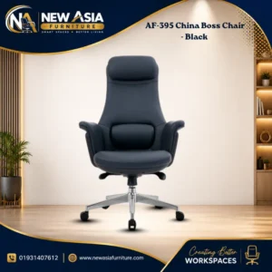 AF-395 Premium Executive Office Chair | Ergonomic Boss Chair Black – New Asia Furniture